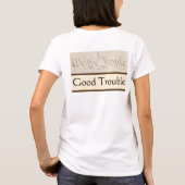民主主義は行動である ジョン・ルイス 私たちは人民 Tシャツ (裏面)