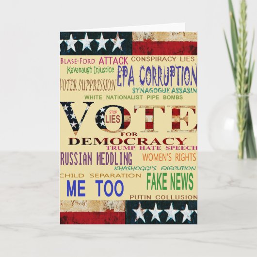 民主主義への投票 カード (正面)