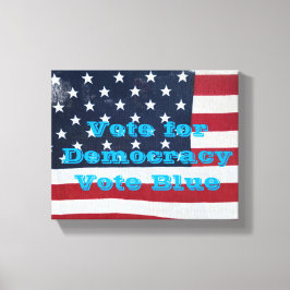 民主主義への投票 キャンバスプリント