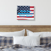 民主主義への投票 キャンバスプリント (インサイチュ (寝室))