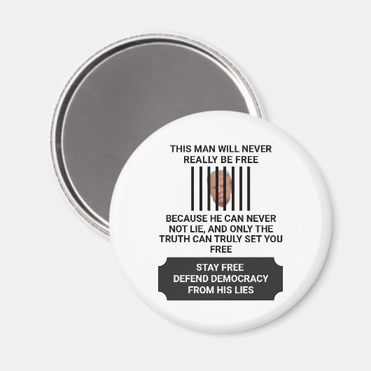 民主主義をうそから自由に守る マグネット (正面/裏面)