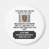 民主主義をうそから自由に守る マグネット (正面)