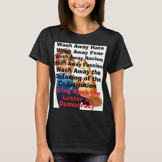 民主主義を取り戻せTシャツ Tシャツ (正面)