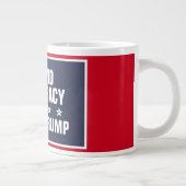 民主主義を守ってトランプを取り除く ジャンボコーヒーマグカップ (右)