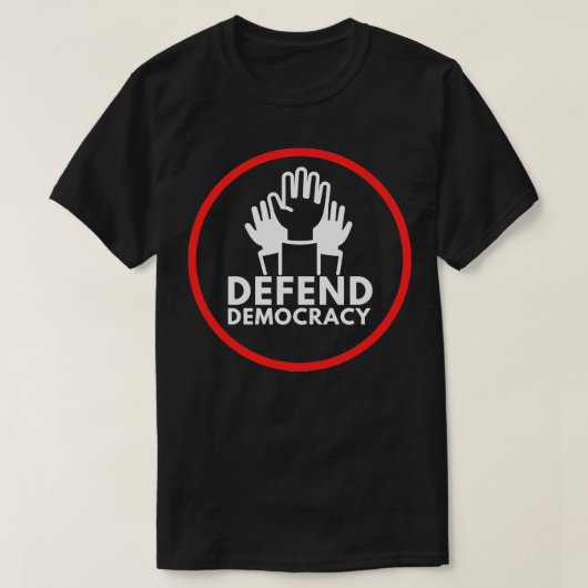 民主主義を守る15 Tシャツ (デザイン正面)