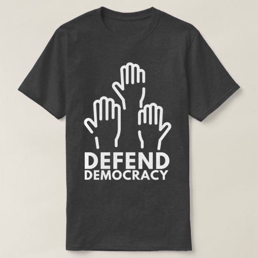 民主主義を守る7 Tシャツ (デザイン正面)