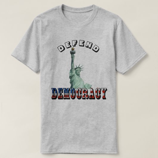 民主主義を守る Tシャツ (デザイン正面)