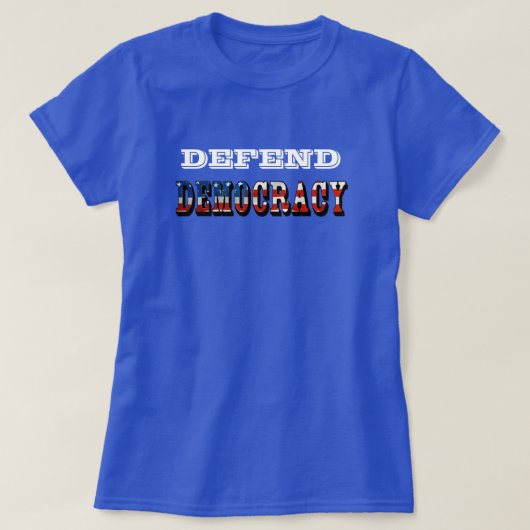 民主主義を守る Tシャツ (デザイン正面)