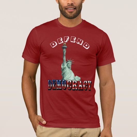 民主主義を守る Tシャツ (正面)