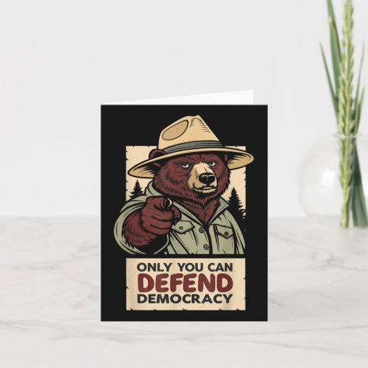 民主主義を守れるのは君だけだ – 独裁者に対して カード (正面)