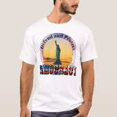 民主主義を擁護保護する Tシャツ (正面)