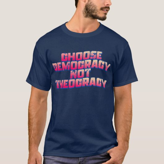 民主主義を選ぼう Tシャツ (正面)