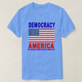 民主主義アメリカ国旗 Tシャツ