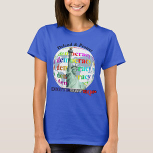 民主主義保護を守る#VOTEOUTGQP Tシャツ