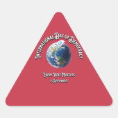 民主主義国際的の日。すべての投票がカウントされる。 三角形シール (正面)