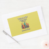 民主主義国際的の日。 長方形シール (封筒)