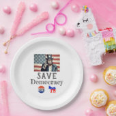 民主主義救紙プレート ペーパープレート (パーティー)