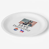 民主主義救紙プレート ペーパープレート (アングル)