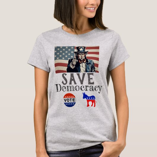 民主主義救Tシャツ Tシャツ (正面)