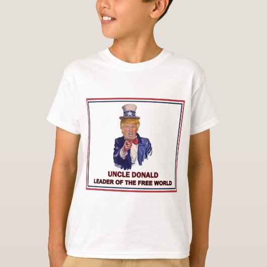 民主主義社会のドナルド・トランプ/米国市民リーダー! Tシャツ (正面)