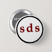 民主主義社会ボタンのための学生 缶バッジ (正面&裏面)