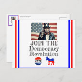 民主主義革命はがき ポストカード (正面/裏面)