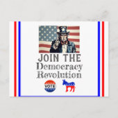 民主主義革命はがき ポストカード (正面)