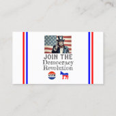 民主主義革命名刺 名刺 (裏面)