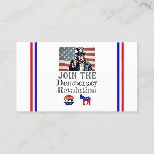 民主主義革命名刺 名刺 (裏面)