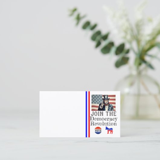 民主主義革命名刺 名刺 (スタンド正面)