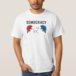 民主主義2のオオカミおよび子ヒツジ Tシャツ