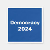 民主主義2024年大統領の選挙 スタンダードカクテルナプキン (正面)