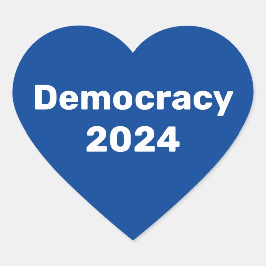 民主主義2024年大統領の選挙 ハートシール (正面)