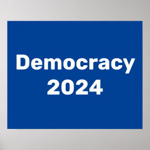 民主主義2024年大統領の選挙 ポスター