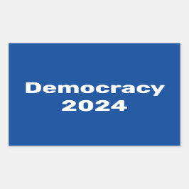 民主主義2024年大統領の選挙 長方形シール