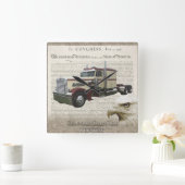 民主主義 スクエア壁時計 (ホーム)