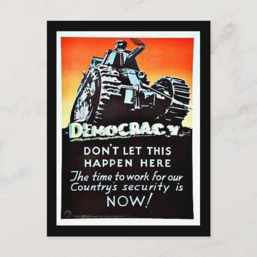 民主主義 ポストカード (正面)