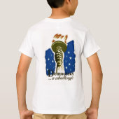 民主主義。 挑戦- WPAポスター- Tシャツ (裏面)