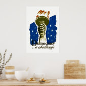 民主主義…課題 – WPAポスター –  ポスター (キッチン)