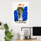 民主主義…課題WPA ポスター (ホームオフィス)