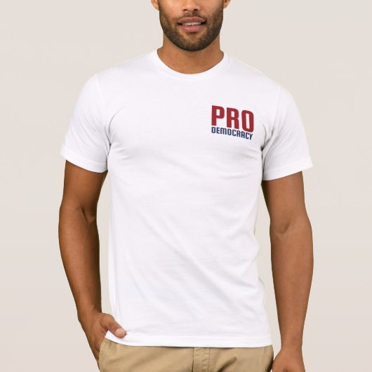 民主主義BCD Tシャツ (正面)
