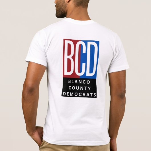民主主義BCD Tシャツ (裏面)