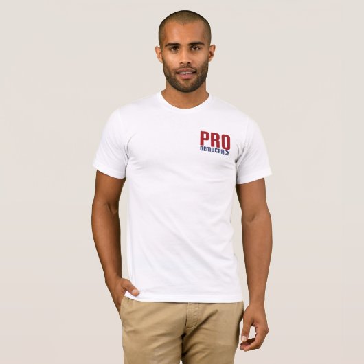 民主主義BCD Tシャツ (正面フル)