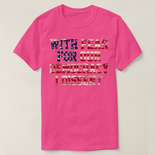 民主主義I異議を唱える2 Tシャツ (デザイン正面)