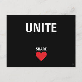 民主人道主義を統合する ポストカード