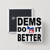 民主党がそんなことをする 缶バッジ (正面&裏面)
