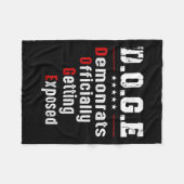 民主党が公式に露呈する フリースブランケット (正面(横))