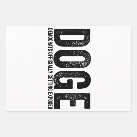 民主党が公式に露呈する ラッピングペーパーシート (正面)