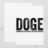 民主党が公式に露呈する 招待状 (正面/裏面)