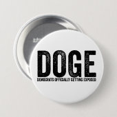 民主党が公式に露呈する 缶バッジ (正面&裏面)